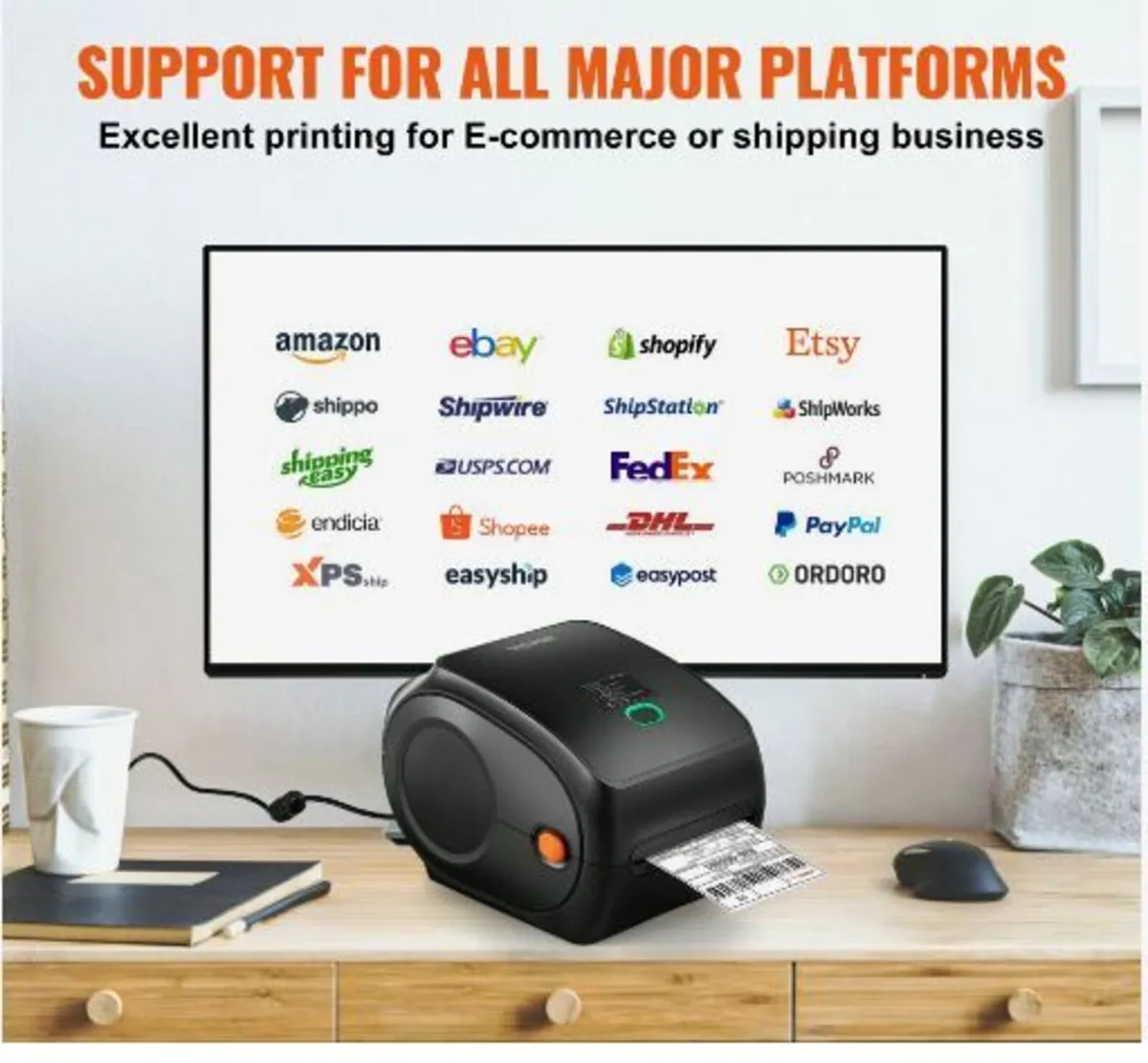 Thermal Label Printer, 300DPI for 4x6 Mailing - Image 3