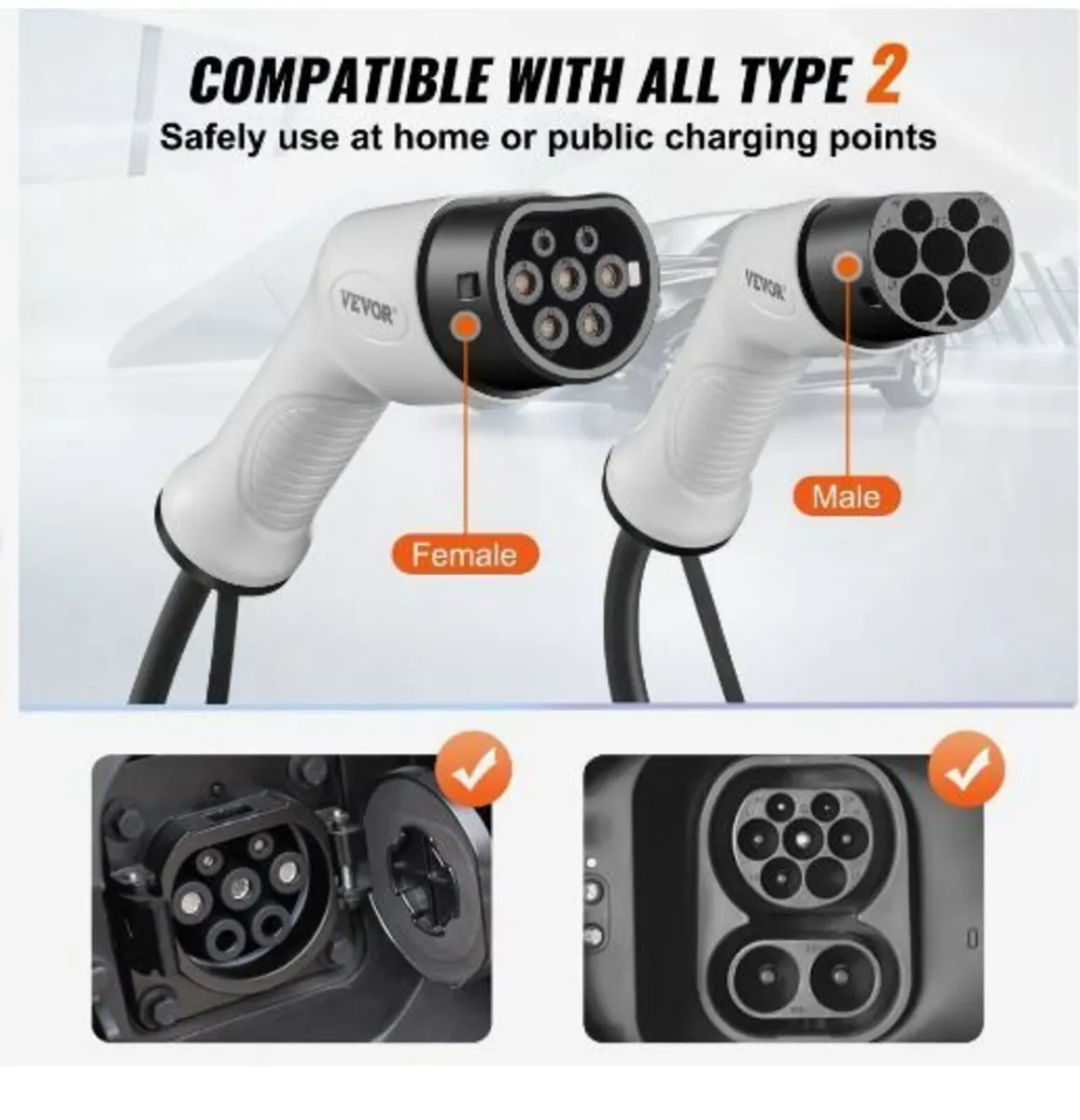 Type 2 to Type 2 EV Charging Cable - Image 1