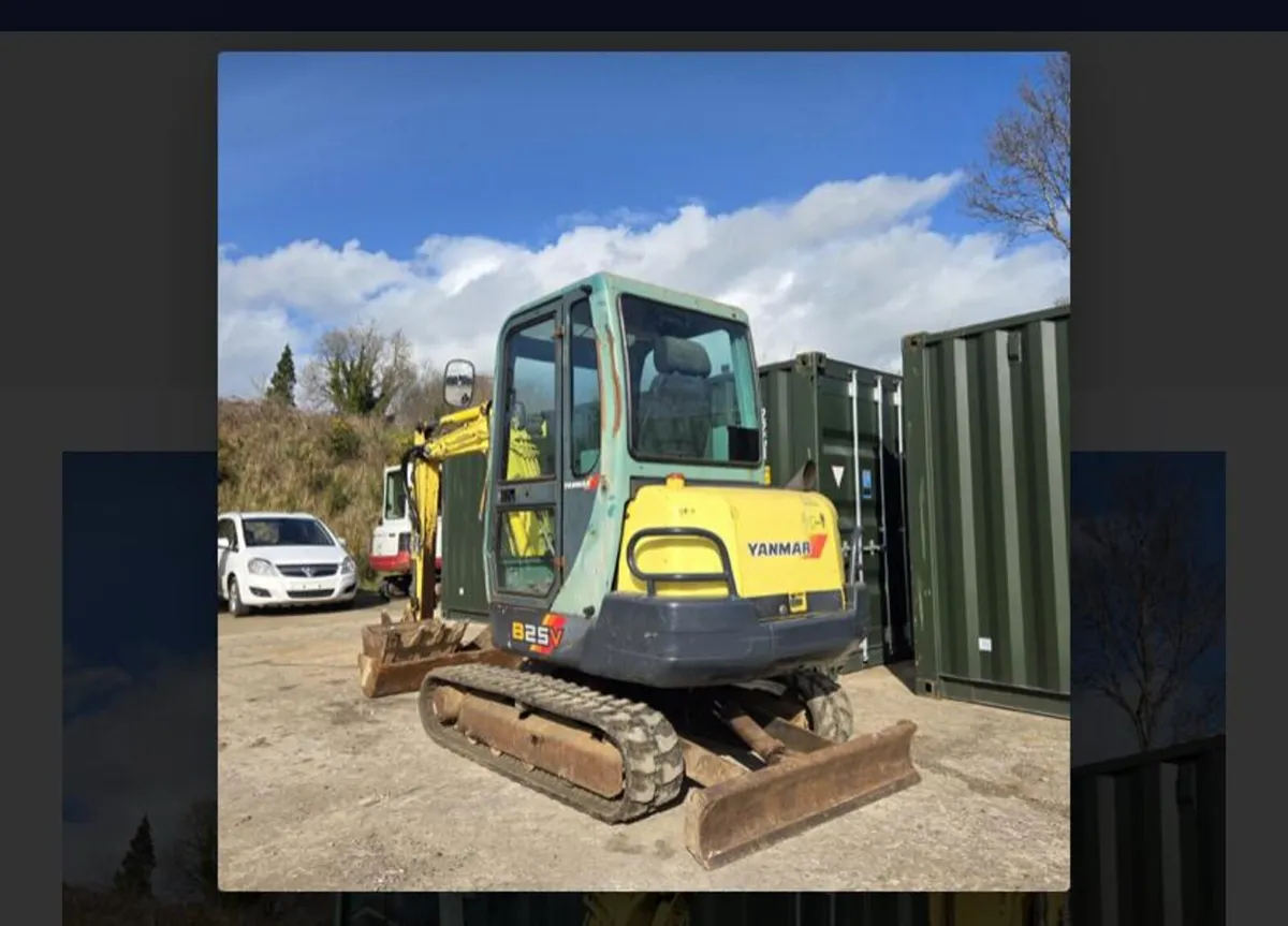 Yanmar b25v 2007 mini digger - Image 2