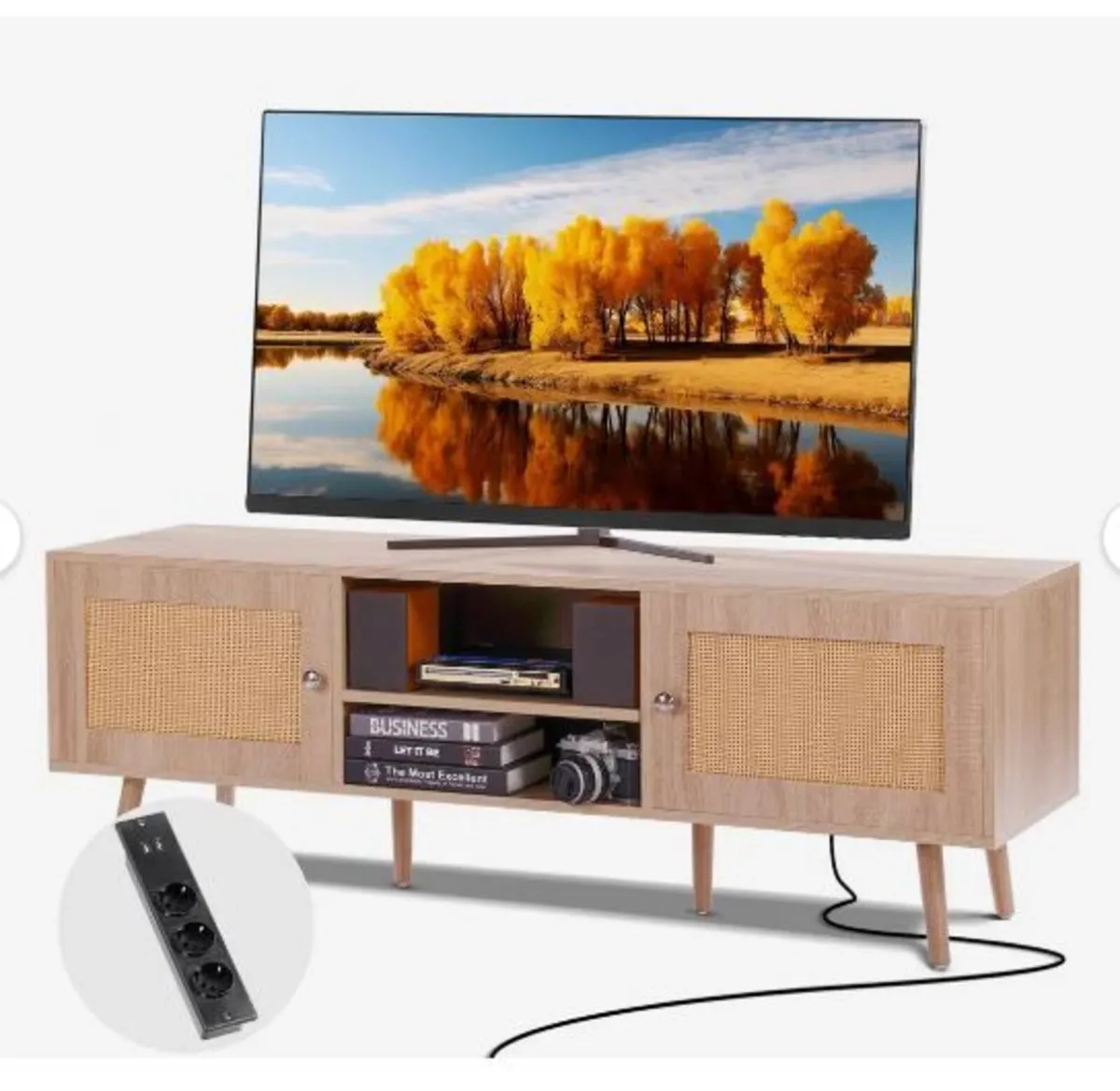 Rattan TV Stand for 65" (165.1 cm) - Image 3