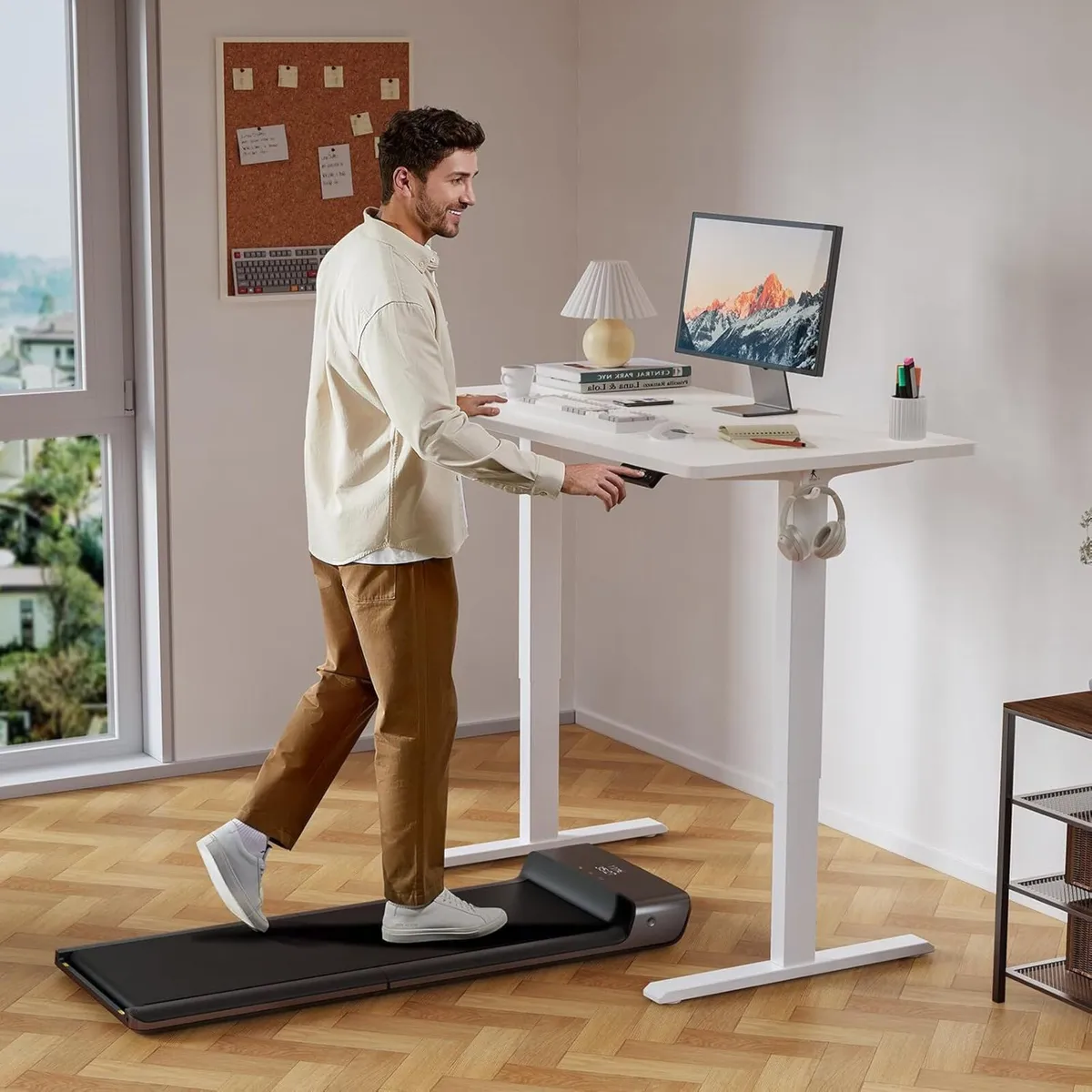 140 x 60 cm Standing Desk Electric Height - Image 2