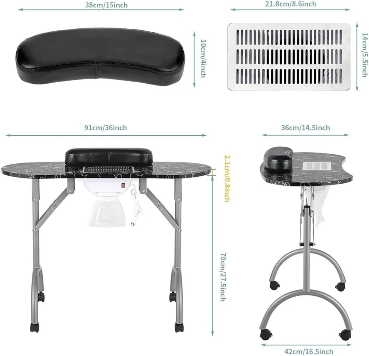 Professional Folding Portable Vented Beauty - Image 3