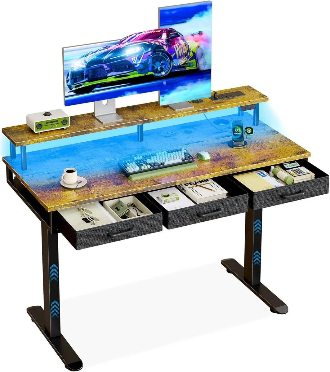 Electric Standing Desk 120 x 54cm Height Adjustabl - Image 1