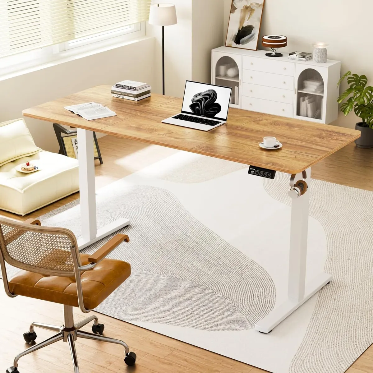 Standing Desk 140x60cm Height Adjustable Stand Up - Image 2