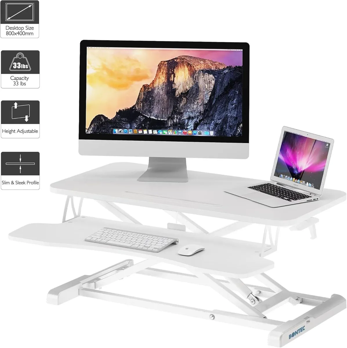 Standing Desk Converter 32in/80cm Height-Adjustabl - Image 2