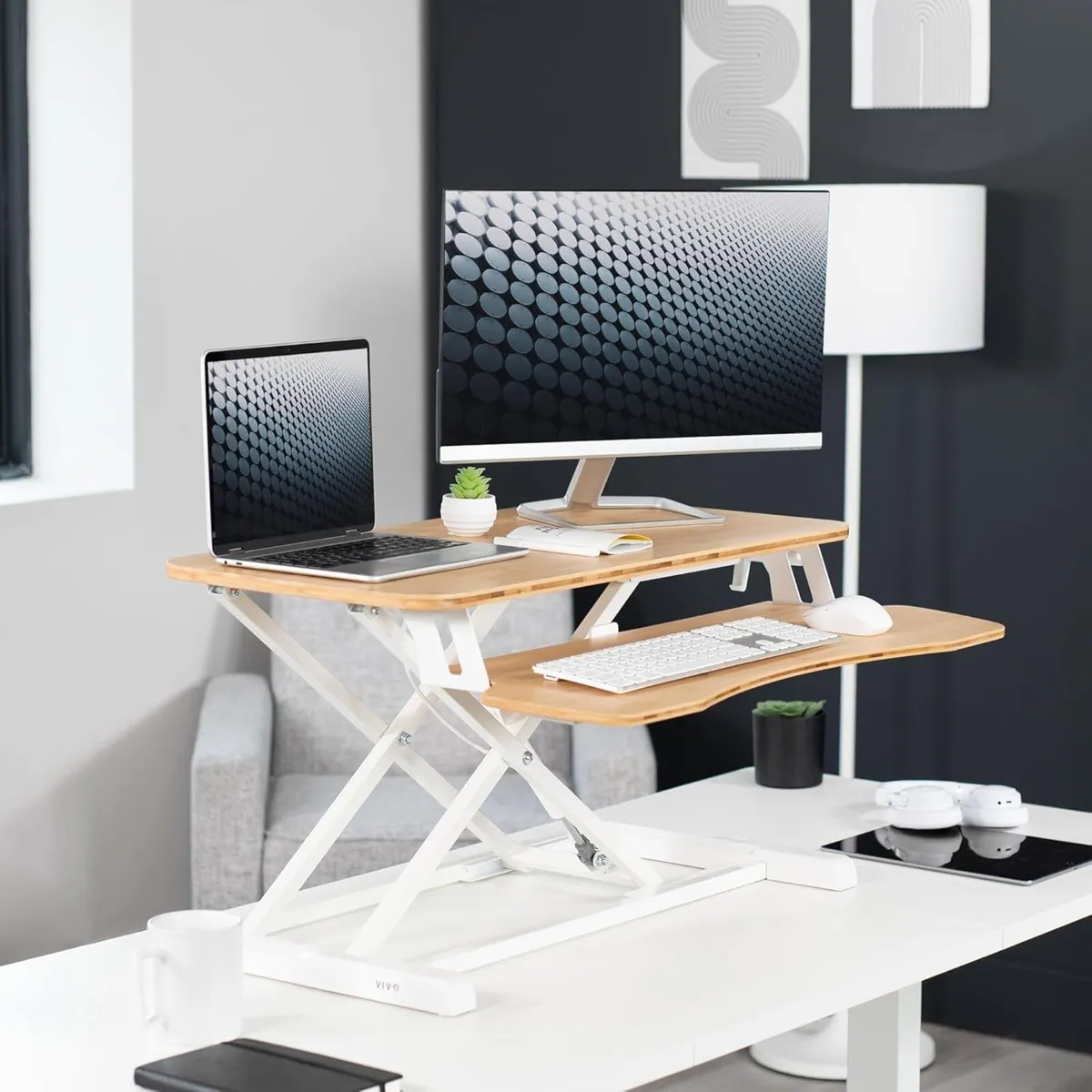 32 inch Desk Converter K Series Height Adjustable - Image 2