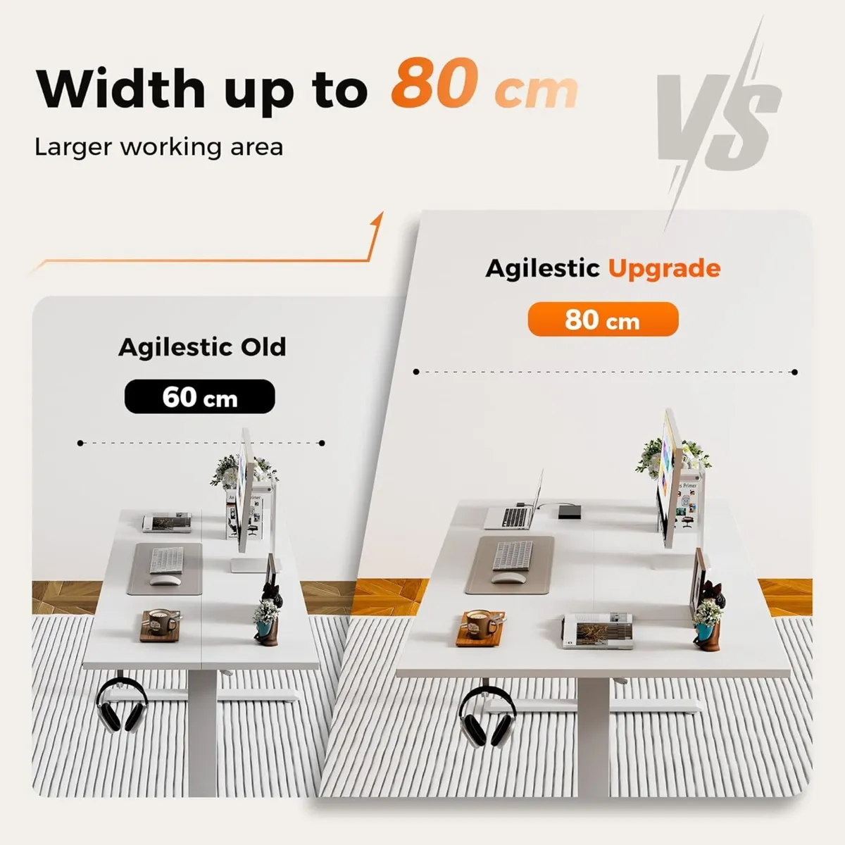 Height-Adjustable Electric Desk 140x80 cm - Image 3