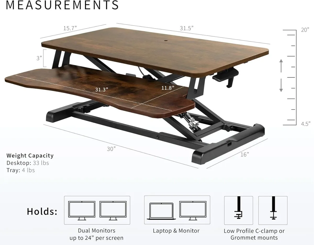 DESK-V000KN 32 K Series Desk Converter Height - Image 3