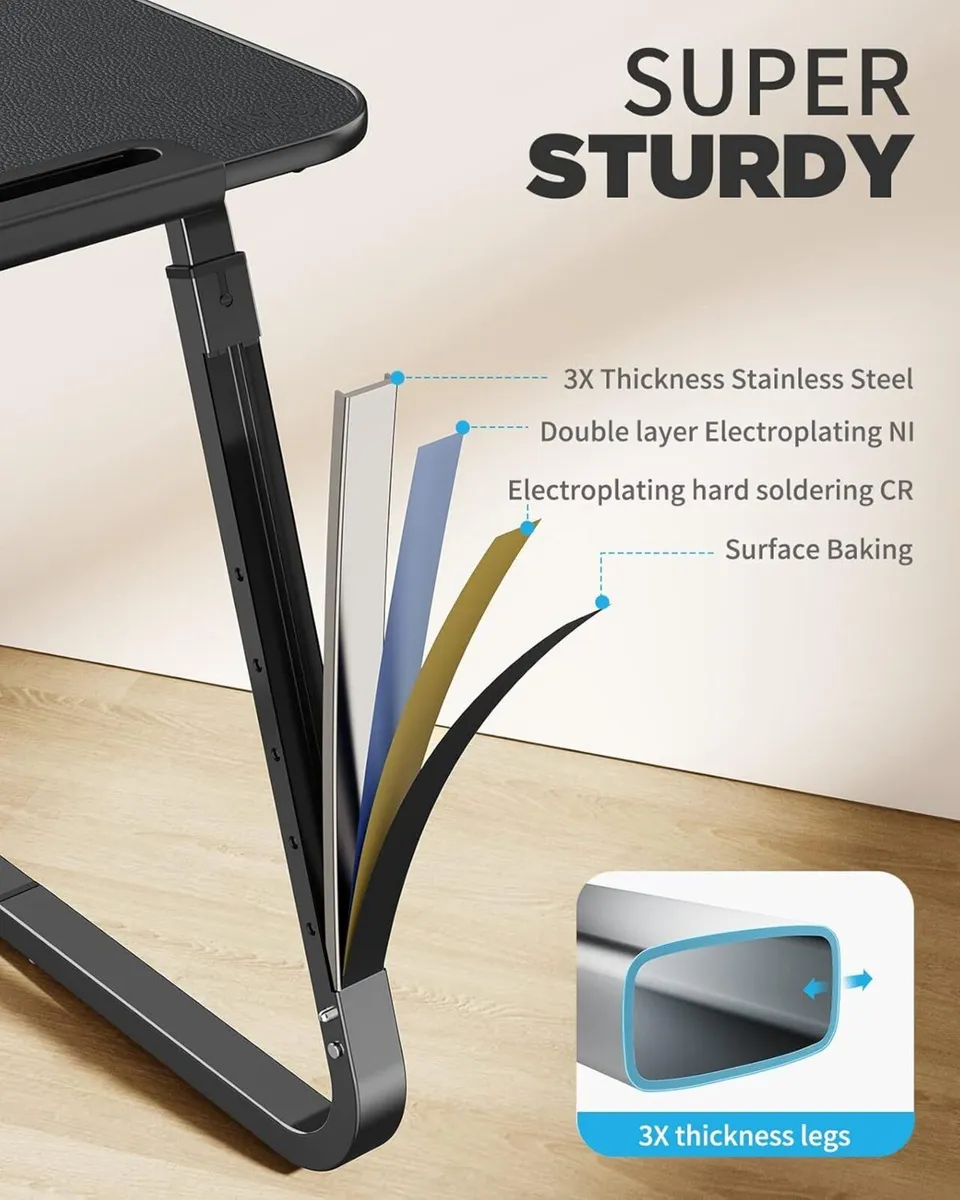Table For Sofa Overbed Beside adjustable Sturdier - Image 4