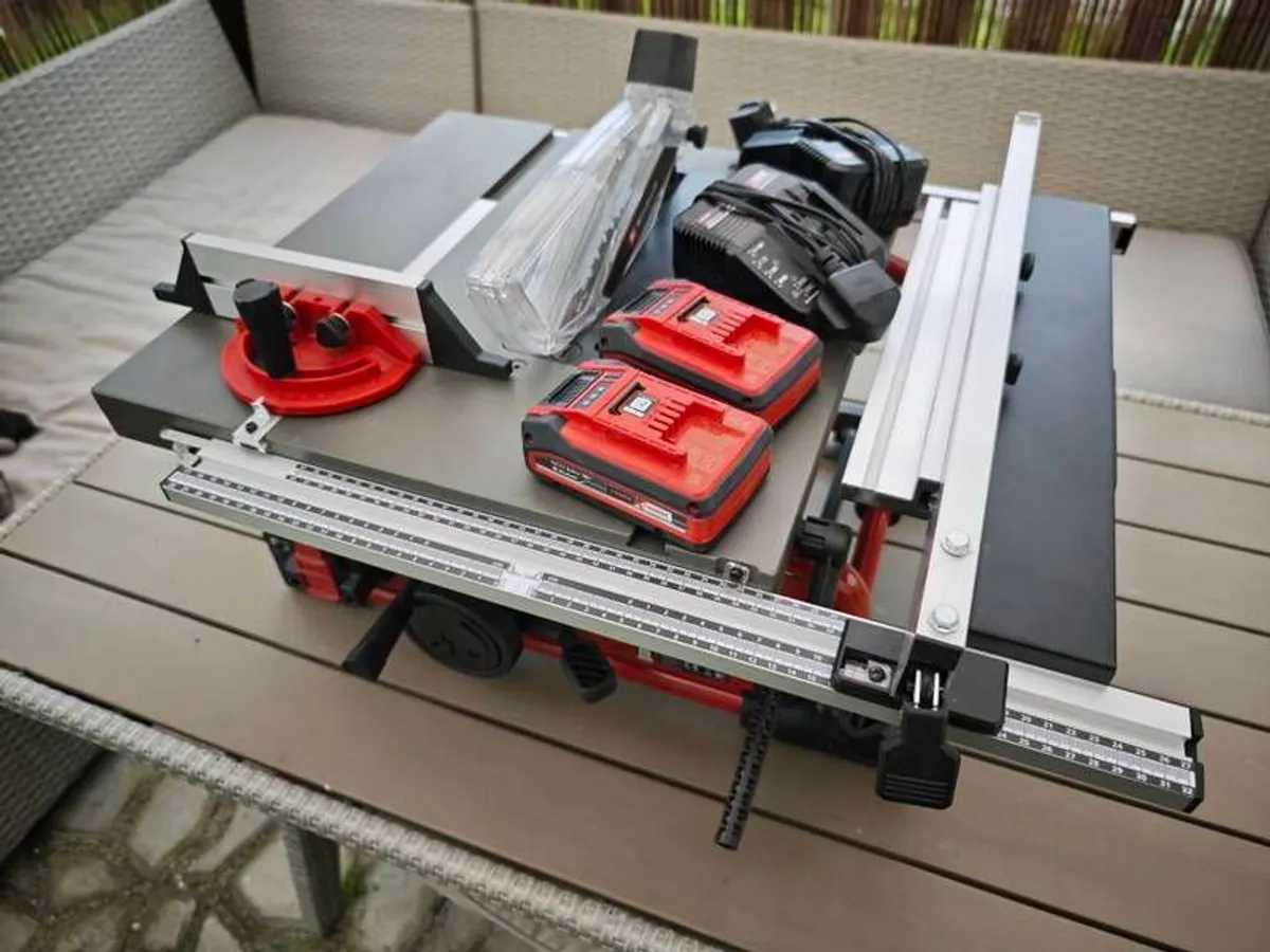 Einhell TE-TS 36/210 Cordless Table Saw with 2 x 18V 4Ah new batteries - Image 2