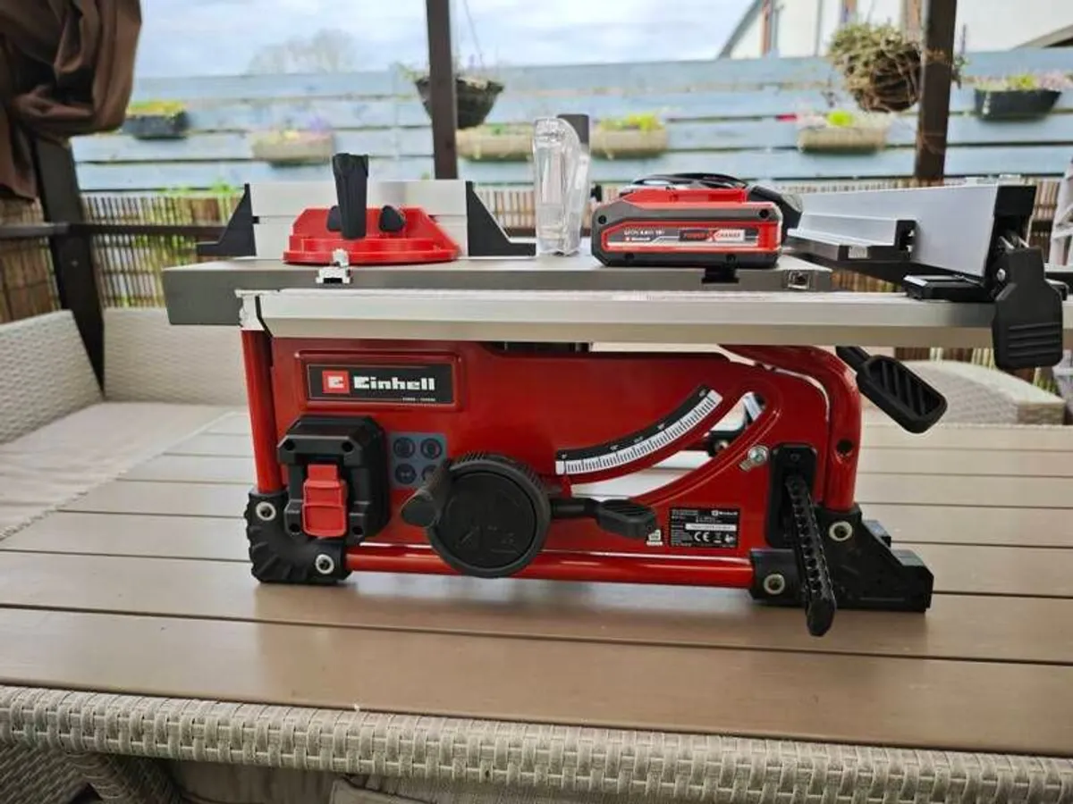 Einhell TE-TS 36/210 Cordless Table Saw with 2 x 18V 4Ah new batteries - Image 3