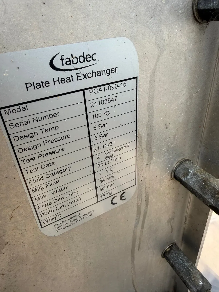 Plate cooler Fabdec 90l per min - Image 2
