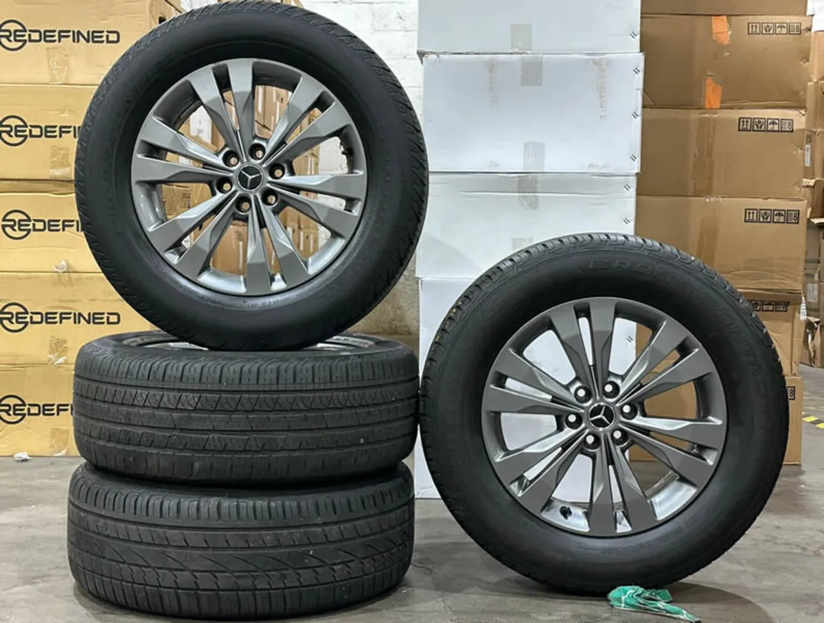 18" GENUINE MERCEDES X-CLASS ALLOYS & CONTINENTALS - Image 1