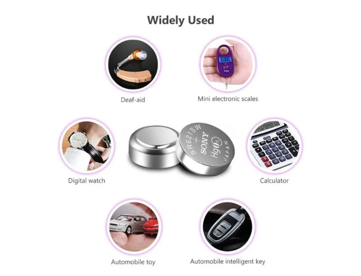 Sony SR621SW AG1 364 LR621 Button Cell Batteries 5 - Image 2