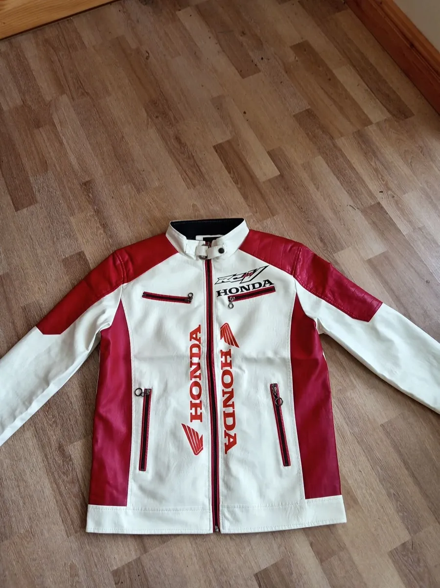 Honda leather motorcycle jacket new - Image 3