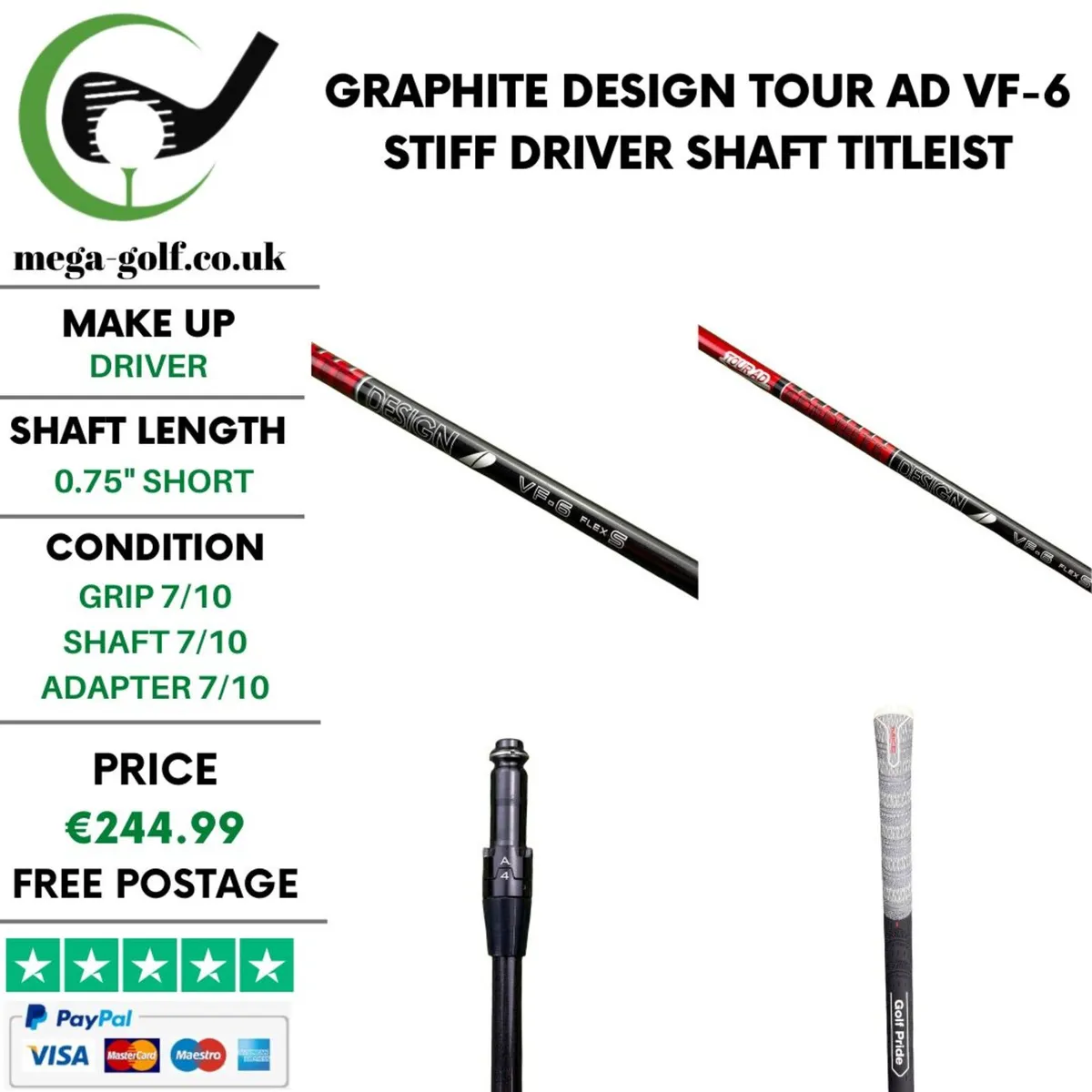 Graphite Design Tour AD VF-6 Stiff Driver Shaft - Image 1