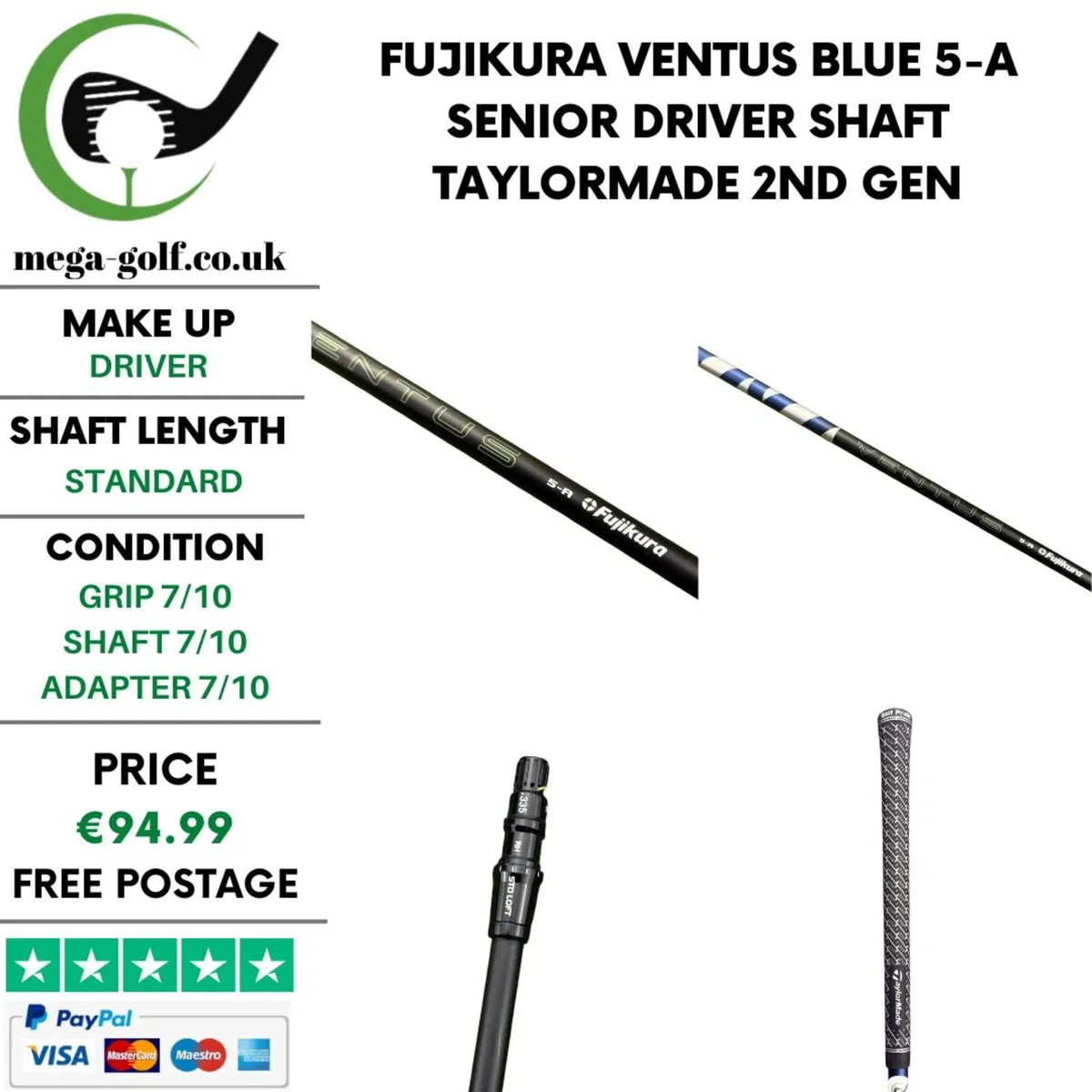 Fujikura Ventus Blue 5-A Senior Driver Shaft - Image 1