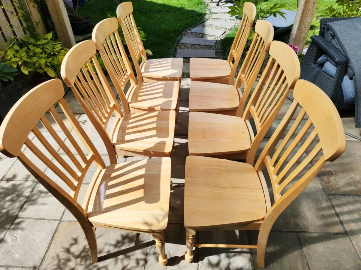 8 kitchen dining chairs - Image 3