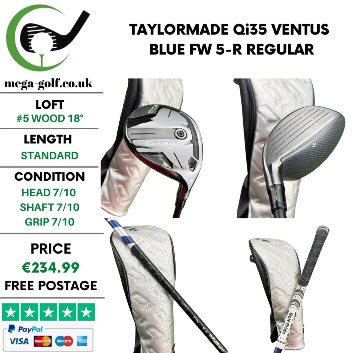Taylormade Qi35 #5 Wood 18° / Regular - Image 1