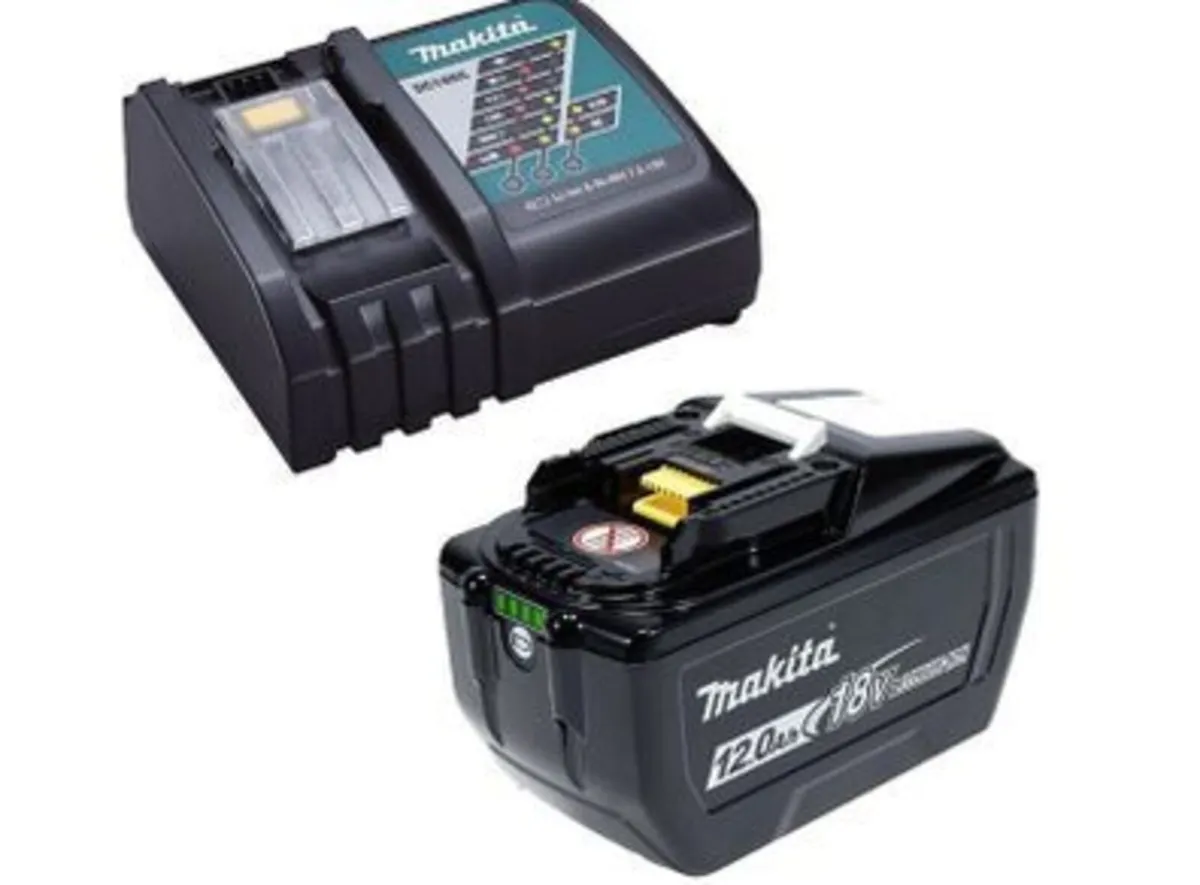 Makita BL18120 12Ah 18V Li-Ion Battery & DC18RC