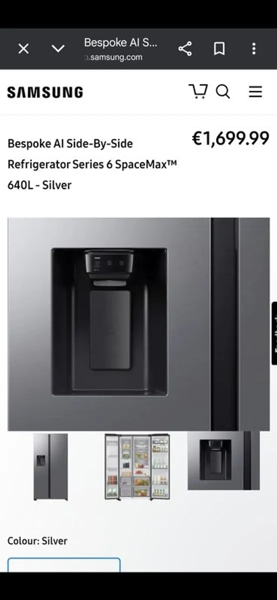 Samsung Bespoke American Fridge Freezer.  Brand New, Unused - Image 3