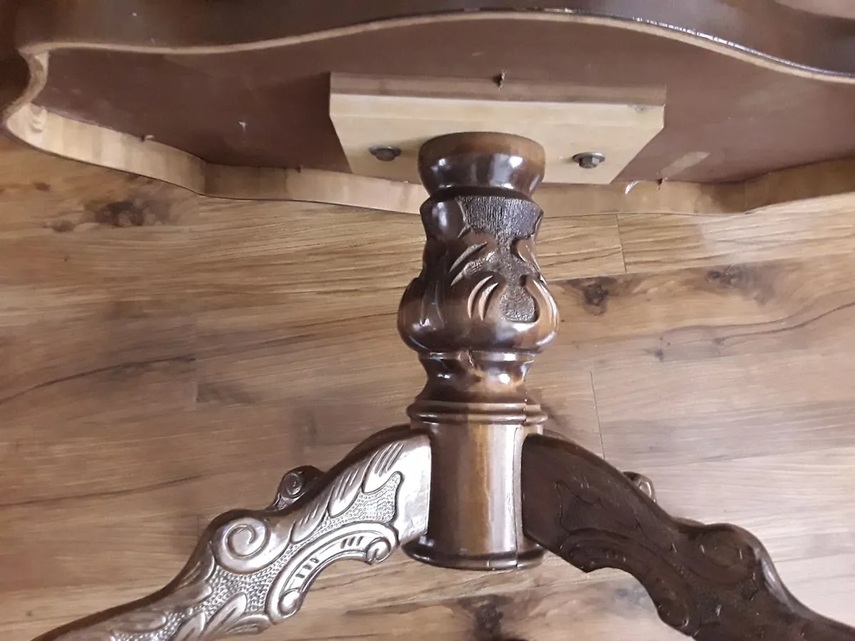 Large coffee table walnut inlay - Image 4