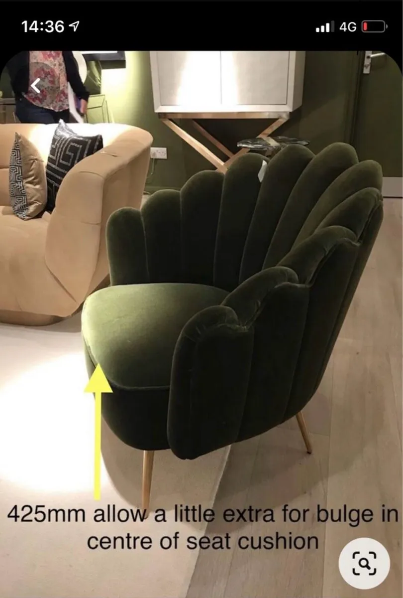 Green Art Deco Chair - Image 2