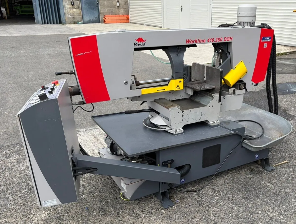 Used Bomar Semi-Auto Bandsaw – Only 6 Months Old - Image 1
