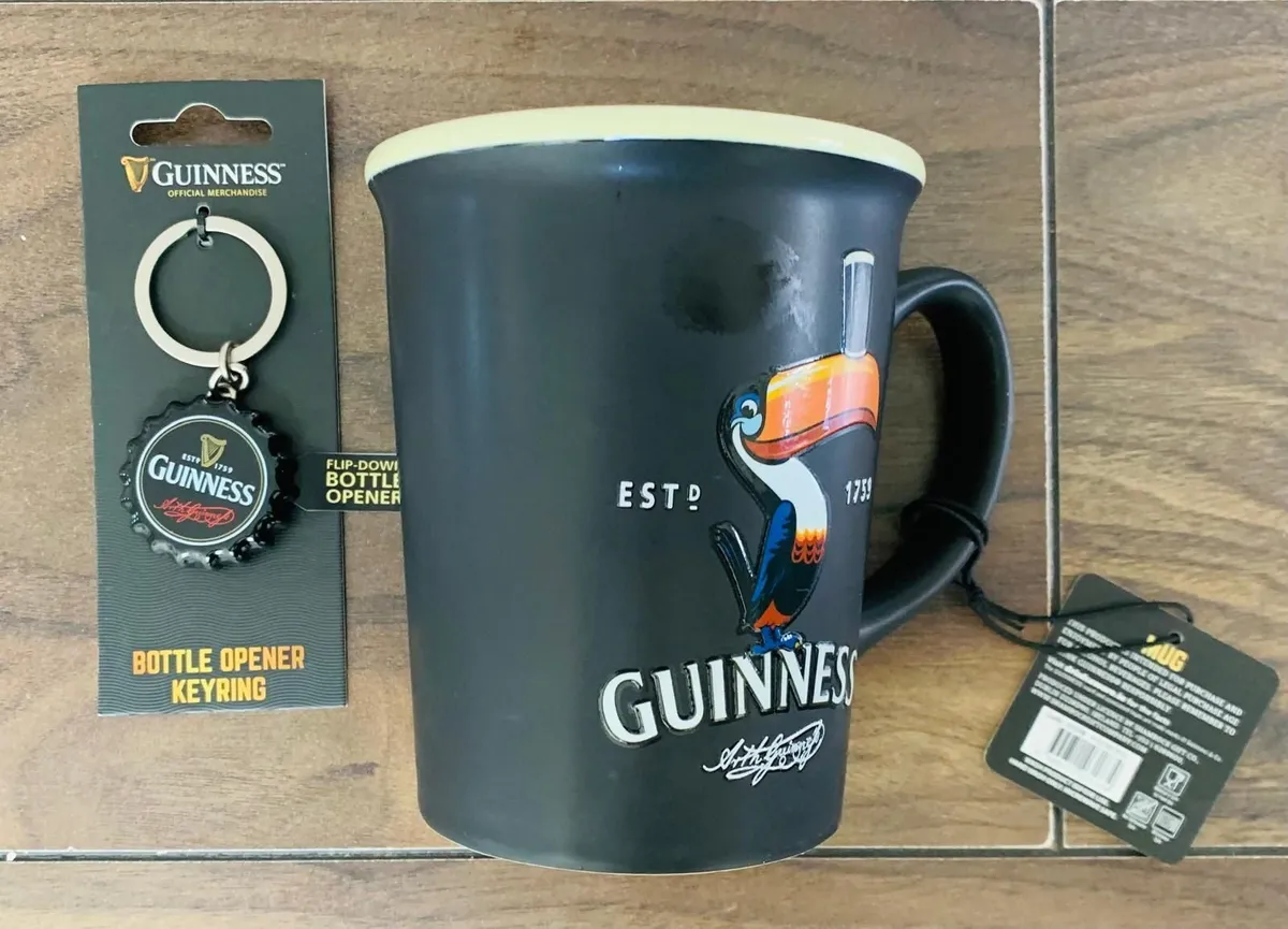 Guinness Cup & Keyring Bottle Opener