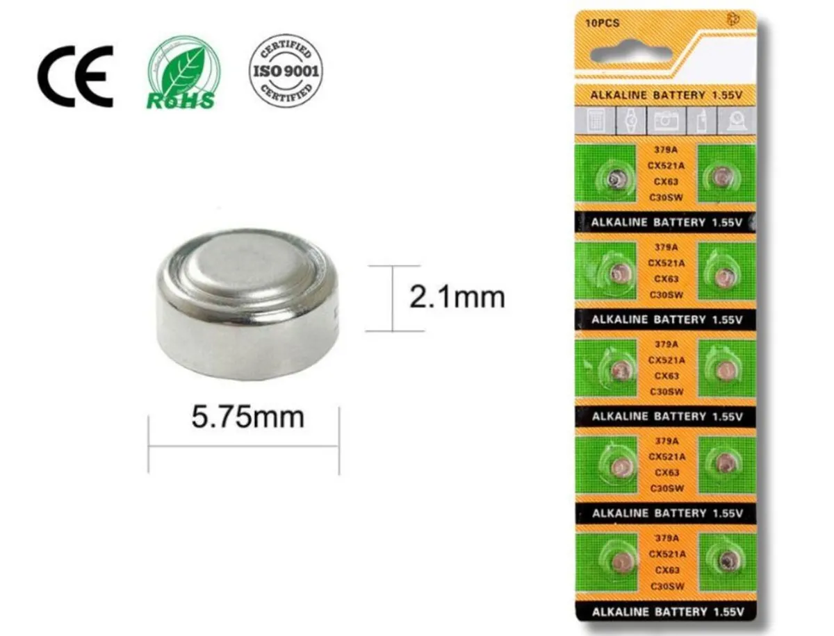 T&E AG0 LR521 379 SR521SW Battery 10PCS - Image 2