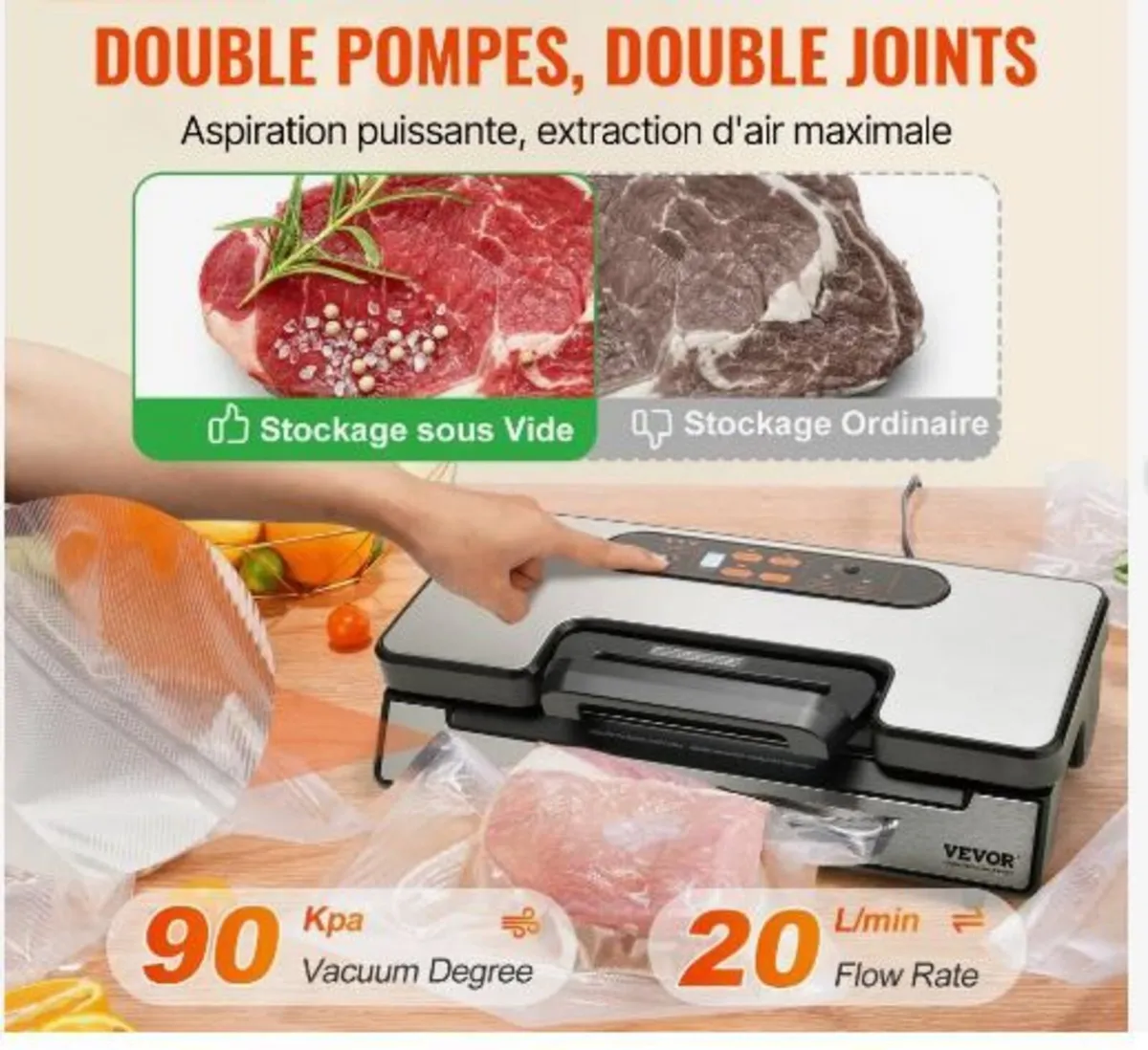 Vacuum Sealer Machine Food Preservation - Image 2