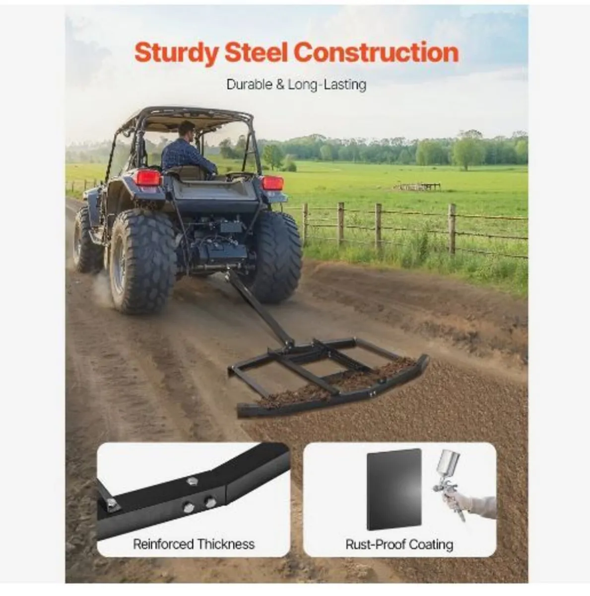 Drag Harrow, 66" Width Tow Behind Drag - Image 1