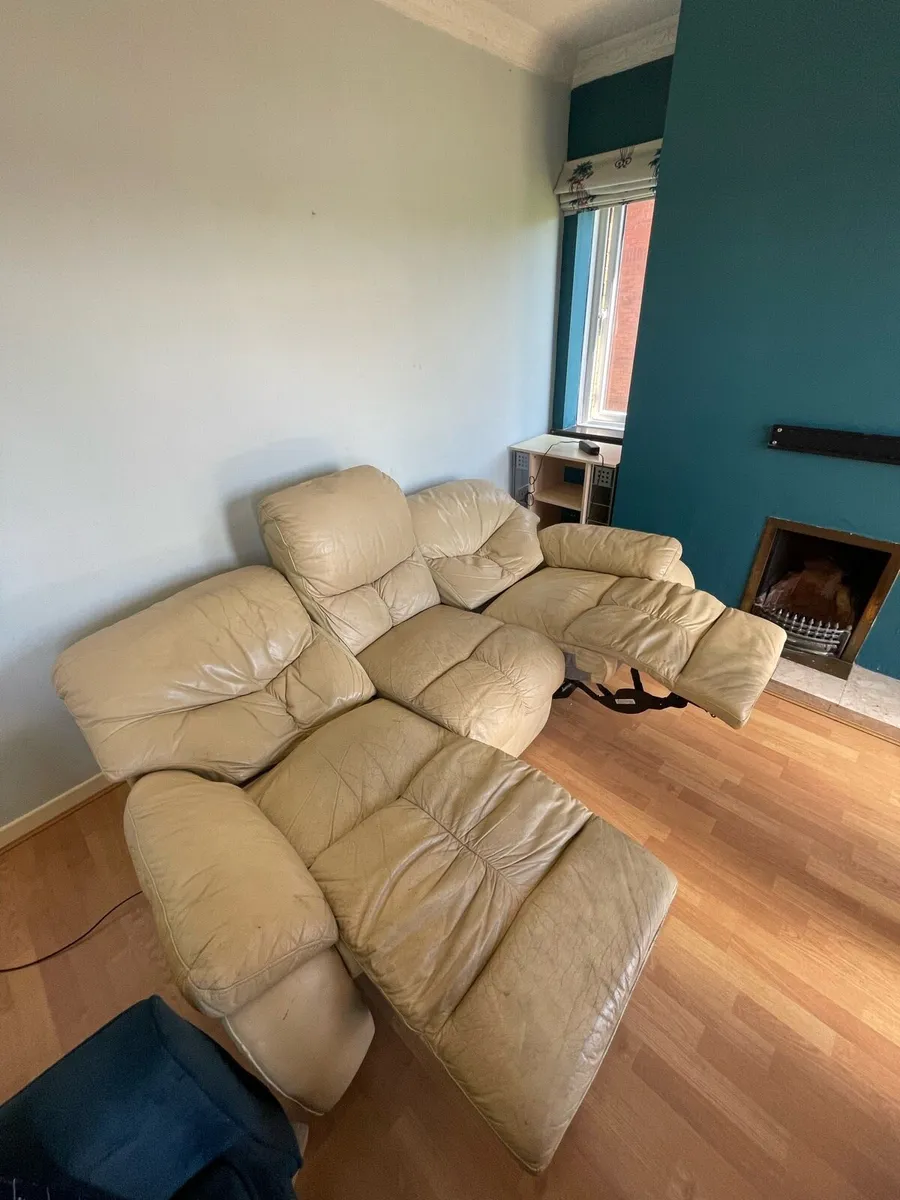 Authentic Leather Recliner Couch - Image 3