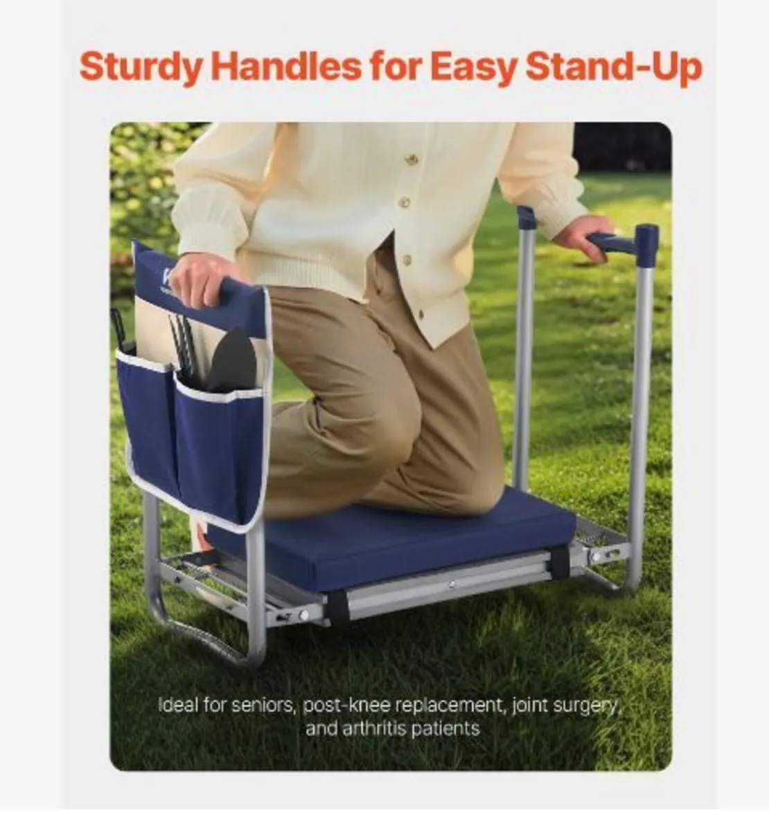 Garden Kneeler and Seat, 11 in Wide Thick - Image 1