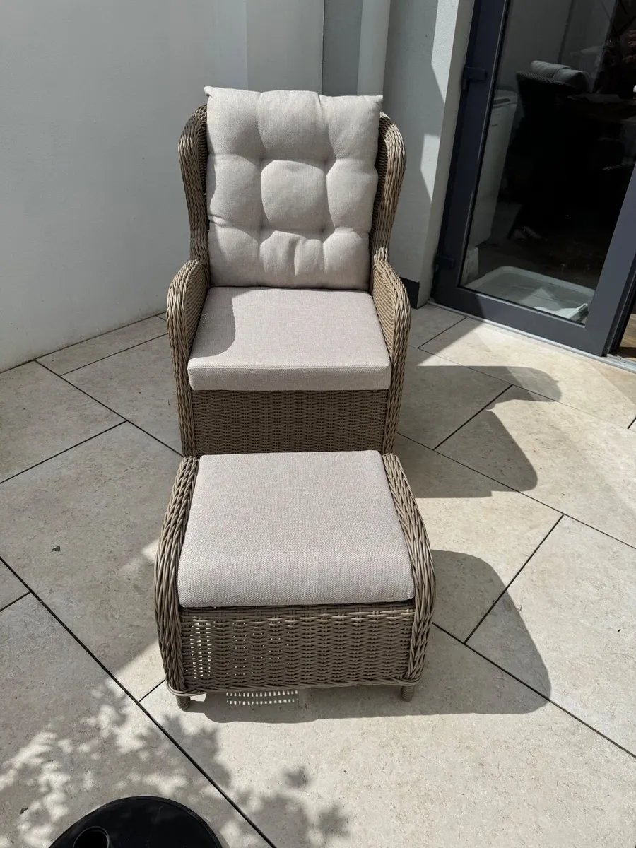 Outdoor chair and stool