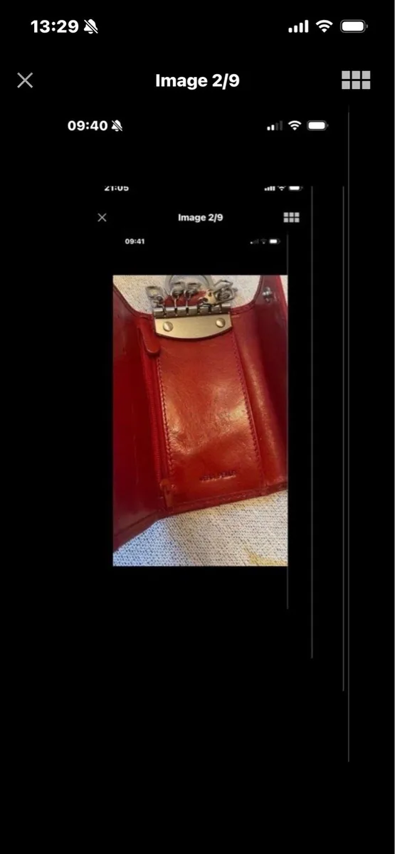 Leather ( Vera Pelle) Key / Money/ Card Wallet - Image 2