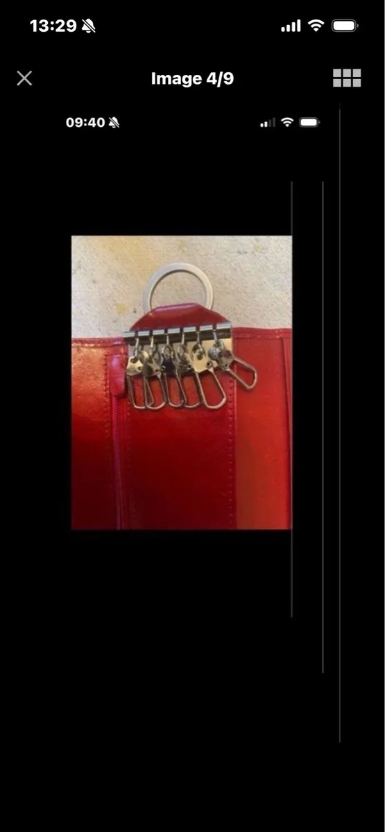 Leather ( Vera Pelle) Key / Money/ Card Wallet - Image 4