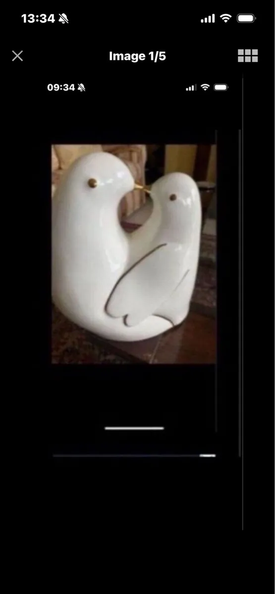 Ceramic Lovebirds - Image 1