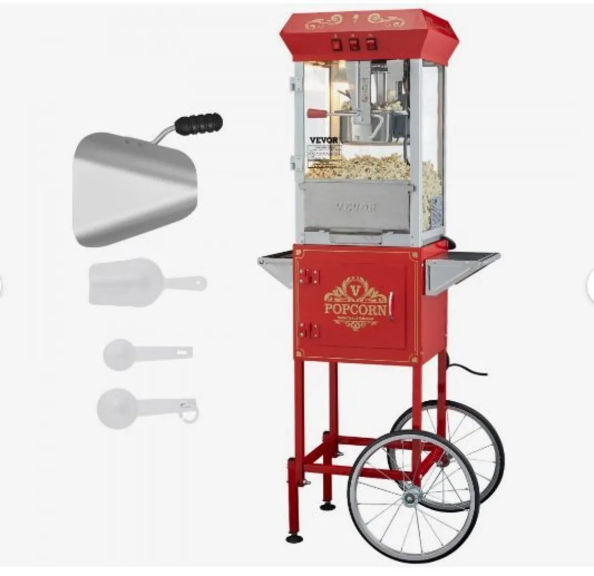 Popcorn Maker with Cart, 850W - Image 3