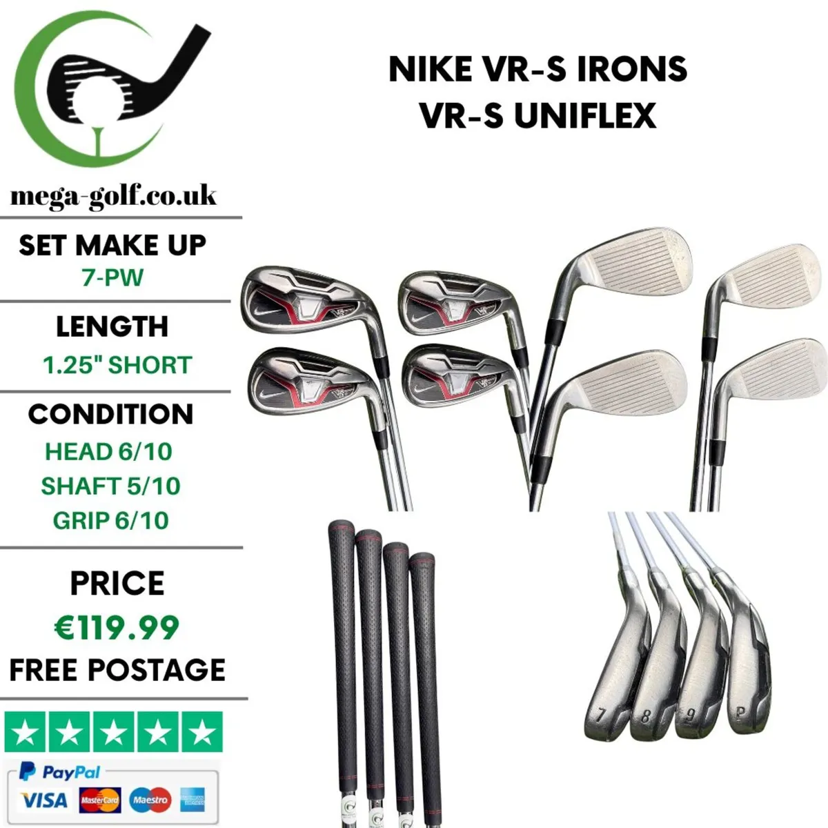 Nike VR-S Irons / 7-Pw / Uniflex - Image 1