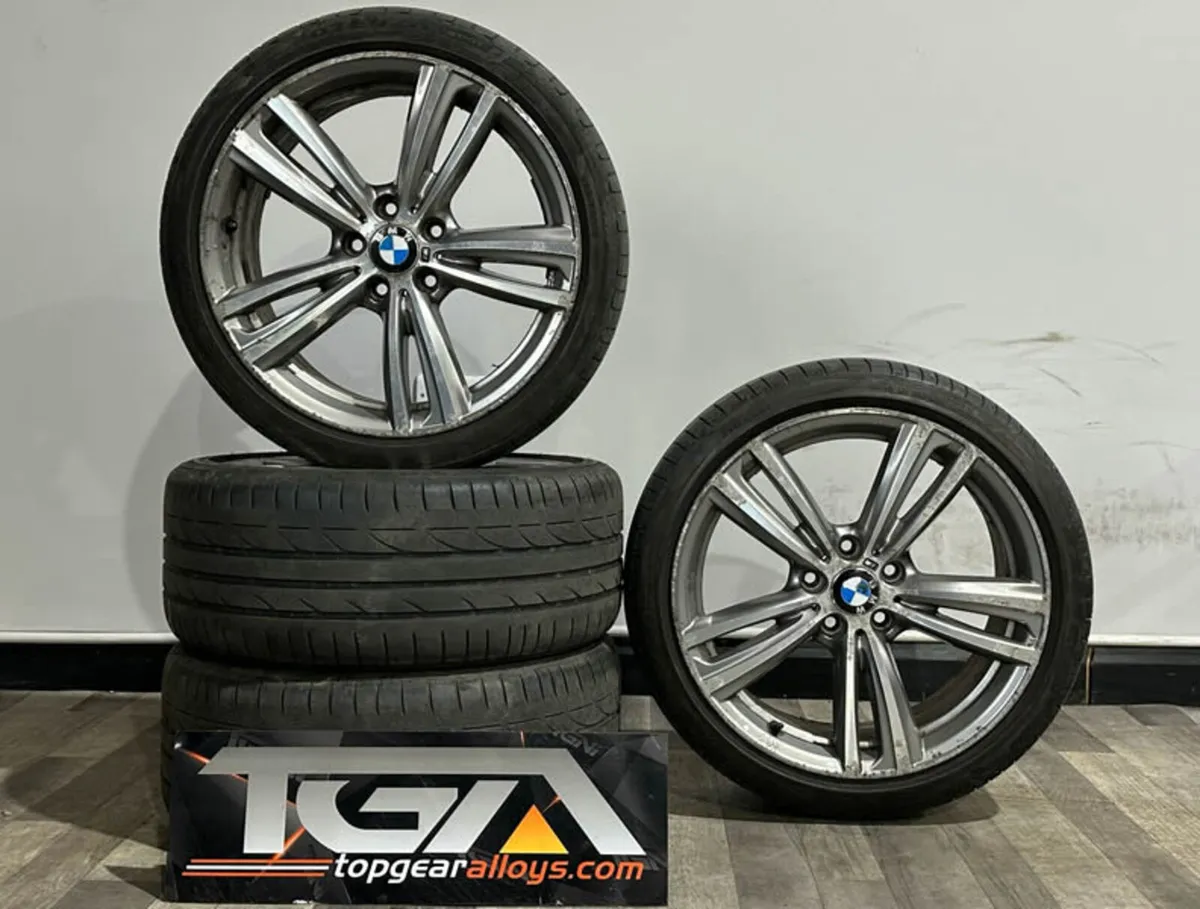 19" GENUINE BMW 442M F30 F31 Alloy Wheels & Tyres - Image 1