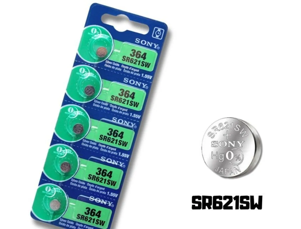 Sony SR621SW AG1 364 LR621 Button Cell Batteries 5 - Image 1