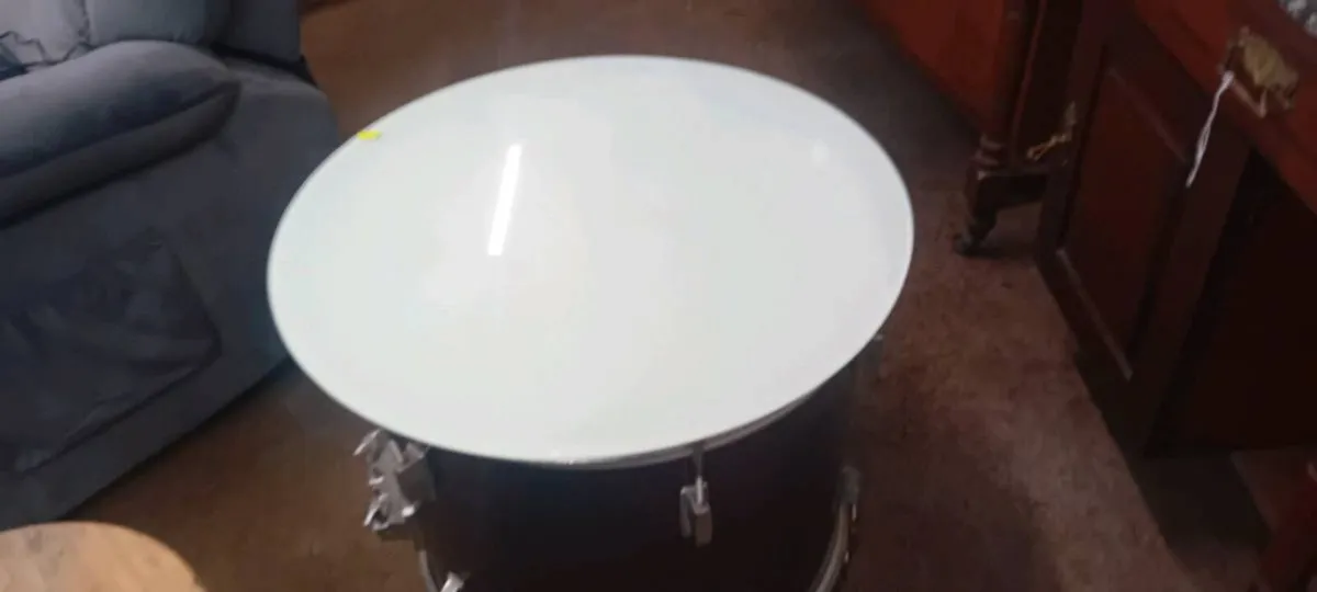 Upcycled Drum Coffee Table - Image 2