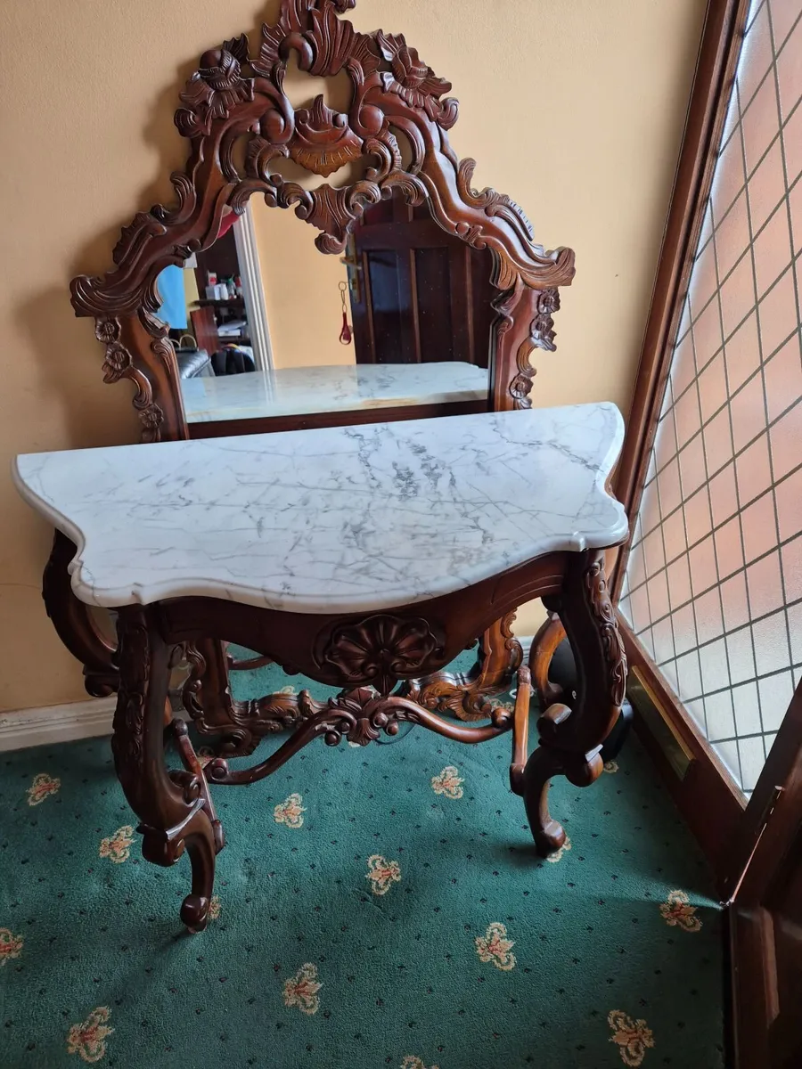 Hall table and mirror - Image 4
