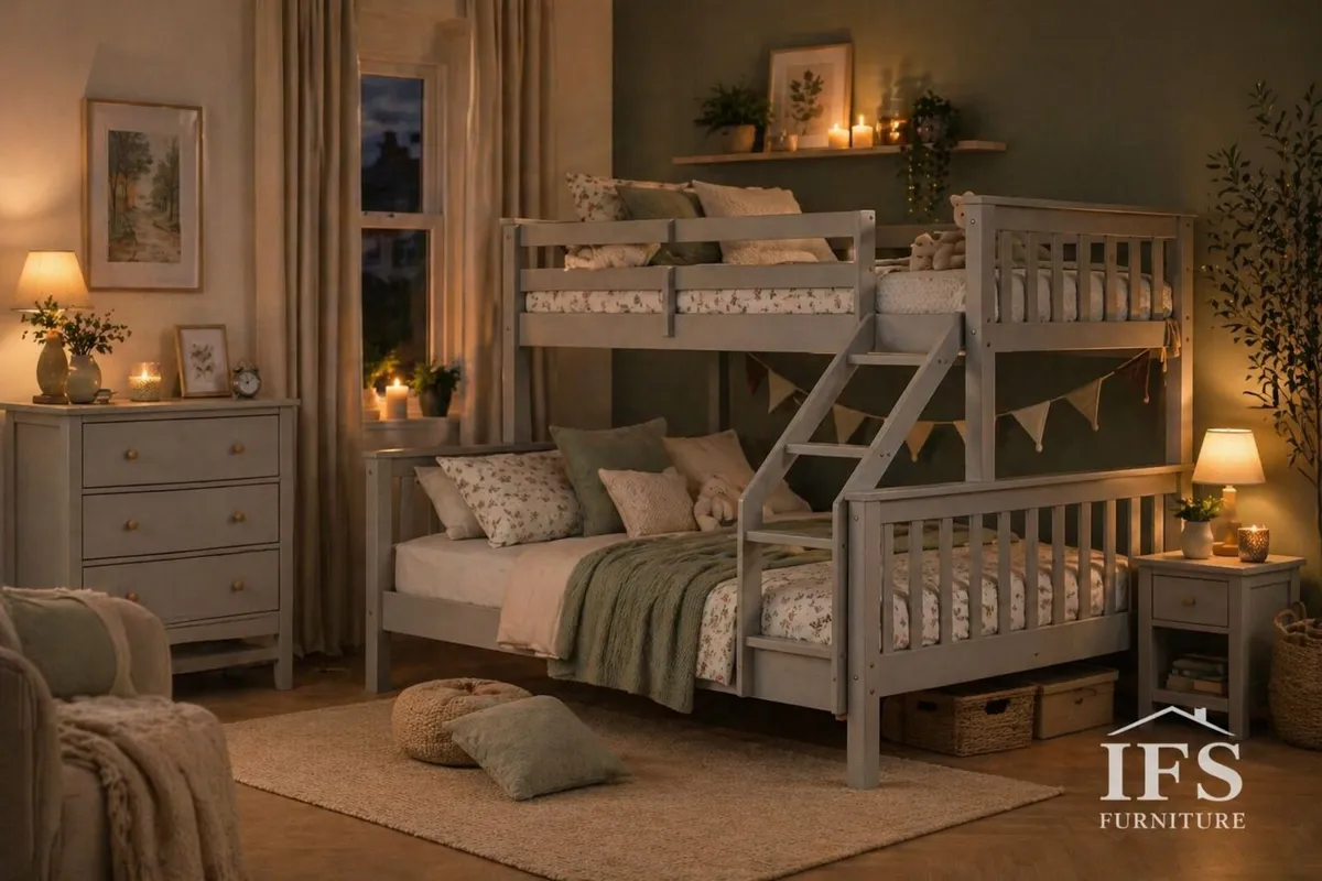 🔥 Triple Bunk Bed – Double Bottom Bed – ONLY €399 - Image 2
