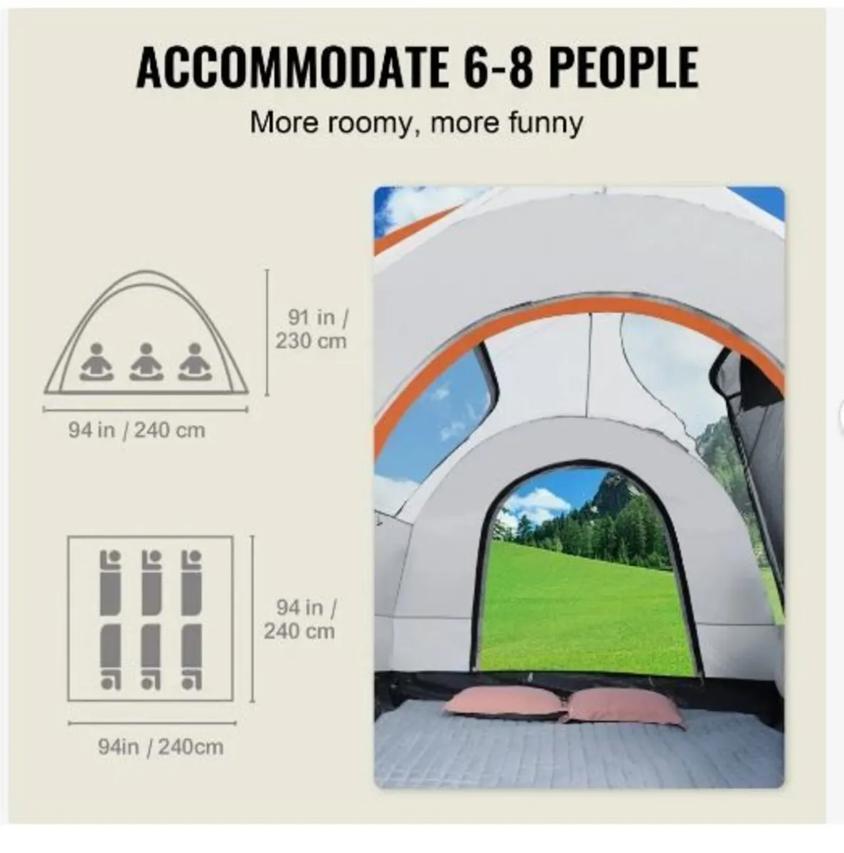 SUV Camping Tent, 8'-8' SUV Tent Attachment - Image 4