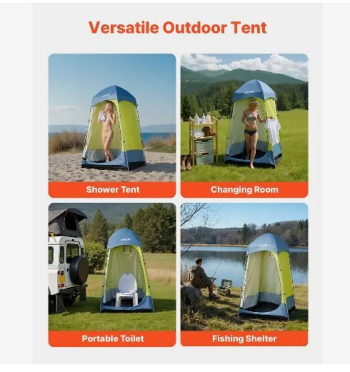 Camping Shower Tent, 1 Room - Image 4