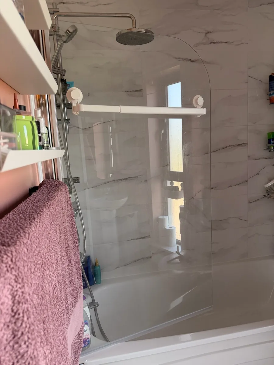 Bath shower screen 80x140cm - Image 2