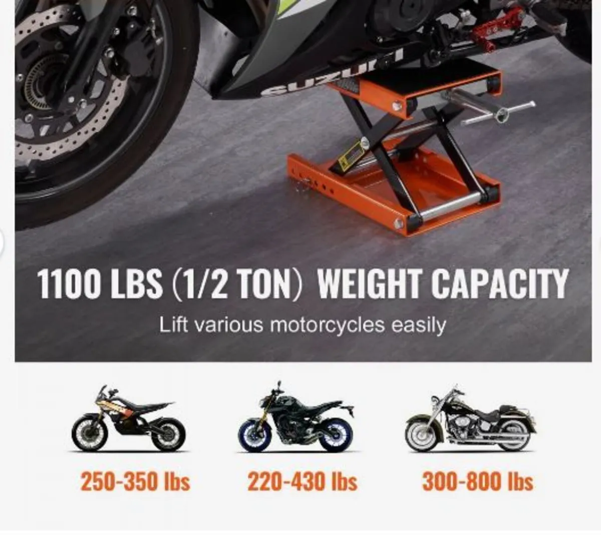 Motorcycle Scissor Jack Lift 499.5 kg - Image 4