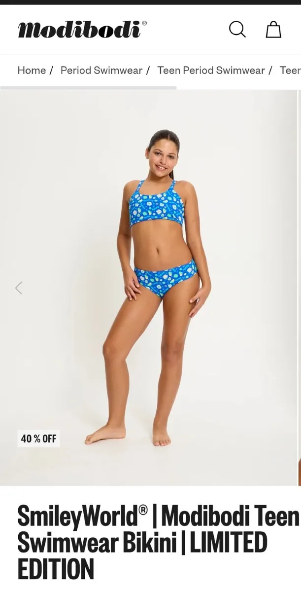 Bikini swim period age 16-18 teenager Modibody - Image 1